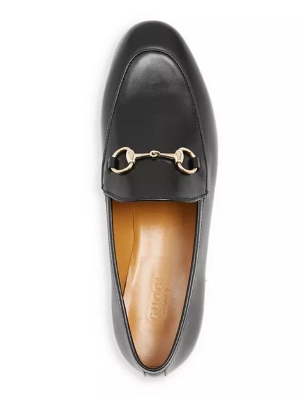 Gucci Black Women's Leather Loafers Sz 37 - Picture 2 of 9